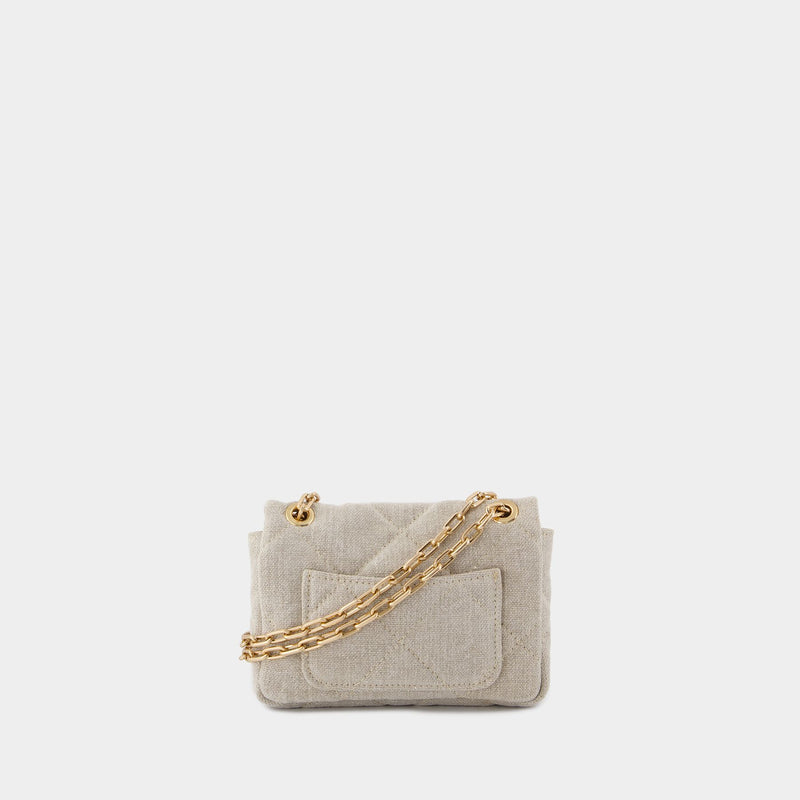 Nano Moon Bag - Vanessa Bruno - Linen - Beige