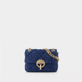 Nano Moon Bag - Vanessa Bruno - Linen - Blue