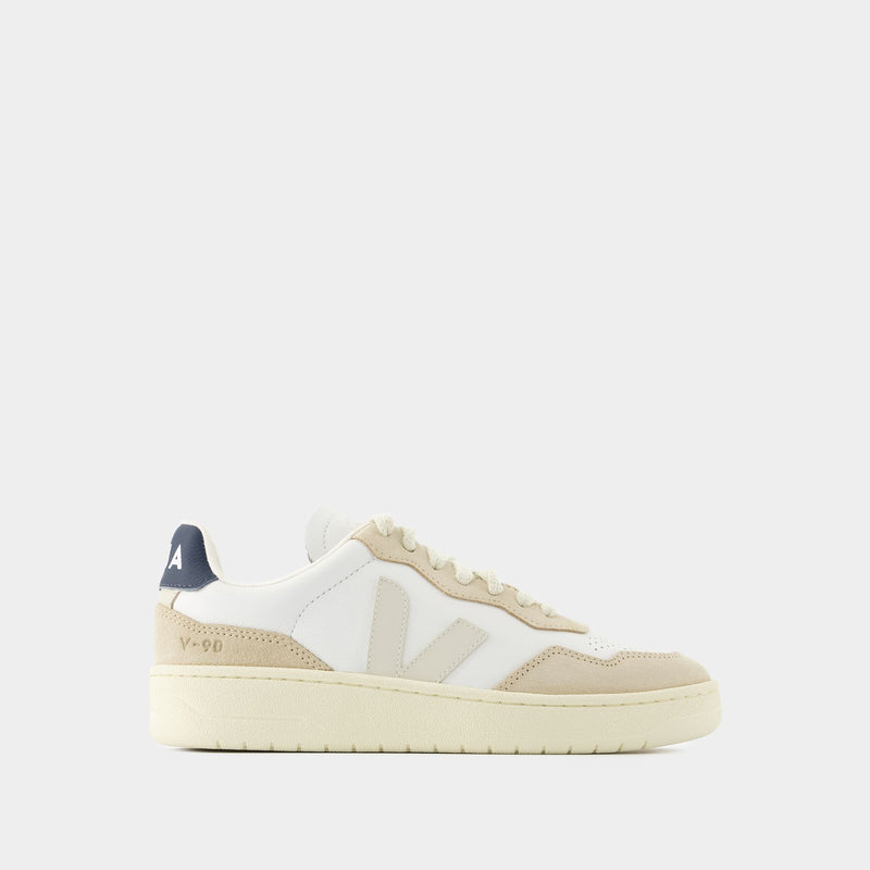 V-90 Sneakers - Veja - Leather - White Pierre