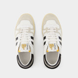 Clay Low Top Sneakers - Lanvin - Leather - White/Black