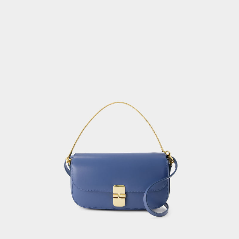 Grace Chaine Clutch - A.P.C. - Leather - Blue