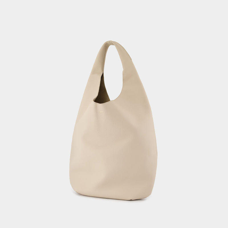 Le Neige Shoulder Bag - A.P.C. - Leather - Beige