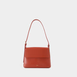 Virginie Flap Shoulder Bag - A.P.C. - Leather - Red