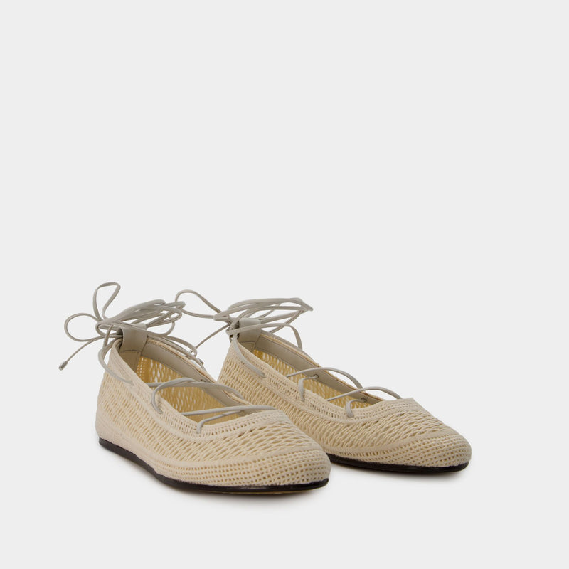 Belna Ballerinas - Isabel Marant - Cotton - Beige