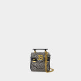 B-Buzz Mini 12 Crossbody - Balmain - Leather - Ivory