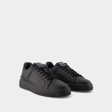 B-Court Sneakers - Balmain - Leather - Black