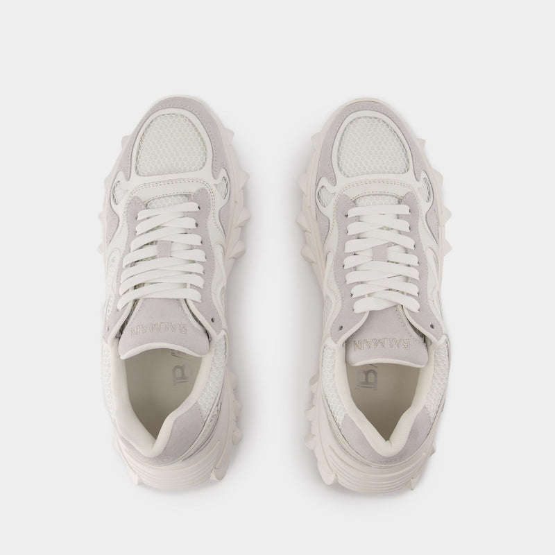 B-East Sneakers - Balmain - Leather - White