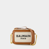 B-Army Camera Case Crossbody - Balmain - Canvas - White/Brown