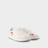 Balmain Swan Sneakers - Balmain - Leather - White/Red