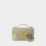 B-Buzz 24 Shoulder Bag - Balmain - Leather - Olive Green