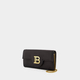 B-Buzz Wallet On Chain - Balmain - Leather - Black