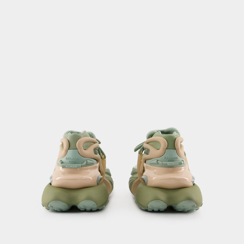 Unicorn Low Sneakers - Balmain - Leather - Olive Green