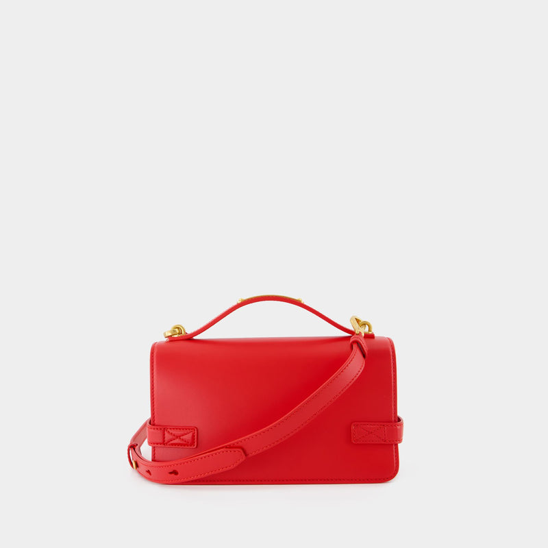 B-Buzz Shoulder 24 Purse - Balmain - Leather - Red