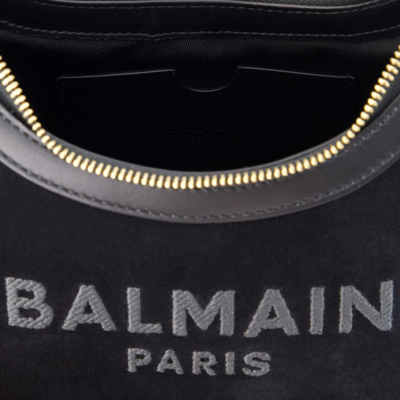 B-Army Shoulder Bag - Balmain - Leather - Black