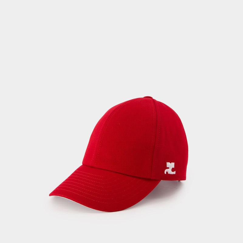 Signature Cap - Courreges - Cotton - Red