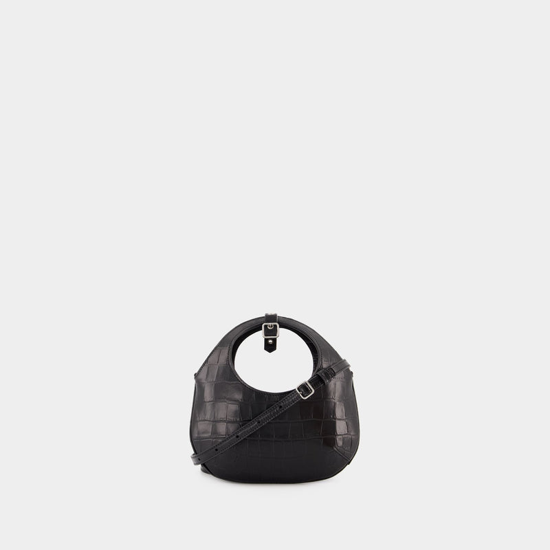 Mini Holy Croco Bag - Courreges - Leather - Black