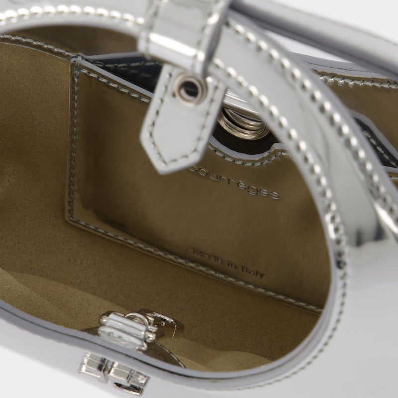 Mini Holy Mirror Bag - Courreges - Leather - Silver