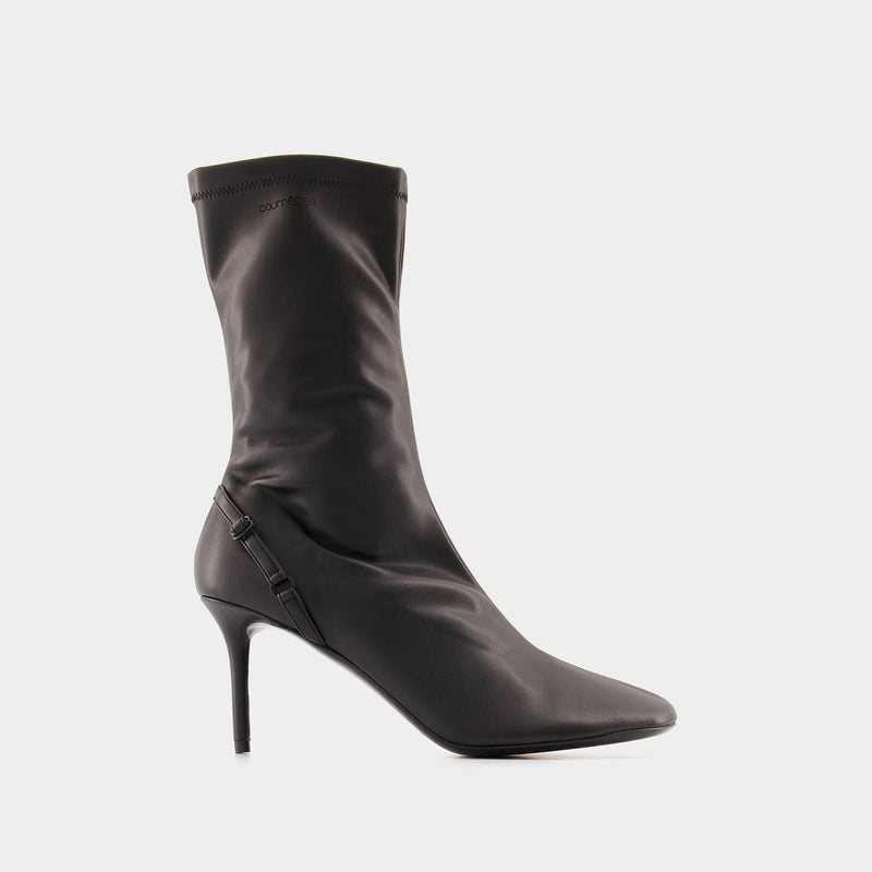 Ankle Boots - Courreges - PVC - Black