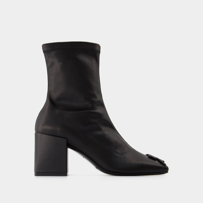 Reedition Ankle Boots - Courreges - Synthetic Leather - Black