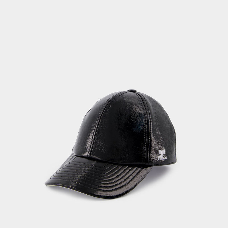 Reedition Cap - Courreges - Vinyl - Black