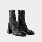 Reedition Ankle Boots - Courreges - Vinyl - Black