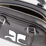 Reedition Mini Bowling Bag - Courreges - Leather - Black