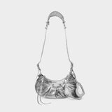 Cagole Shoulder Xs Bag - Balenciaga -  Silver - Leather