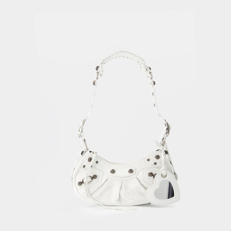 Cagole Shoulder Xs Bag - Balenciaga - Optic White - Leather