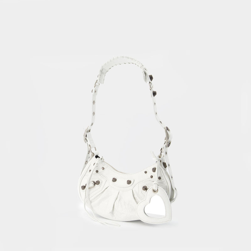 Cagole Shoulder Xs Bag - Balenciaga - Optic White - Leather