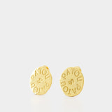 Antique Coin Earrings - PATOU - Metal - Gold