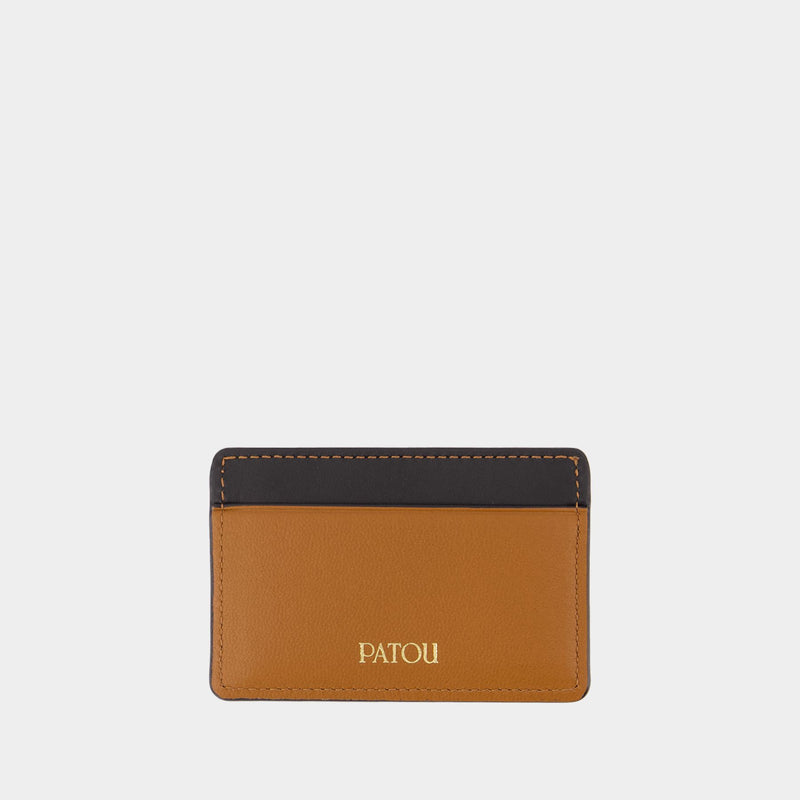 JP Cardholder - PATOU - Leather - Brown