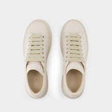 Oversized Sneakers - Alexander McQueen - Leather - Beige