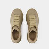 Oversized Sneakers - Alexander McQueen - Leather - Brown