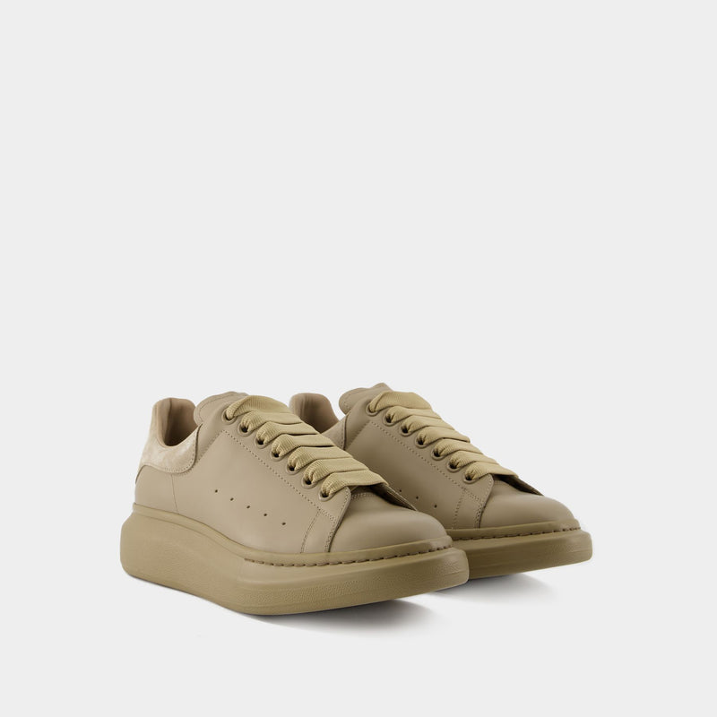 Oversized Sneakers - Alexander McQueen - Leather - Brown