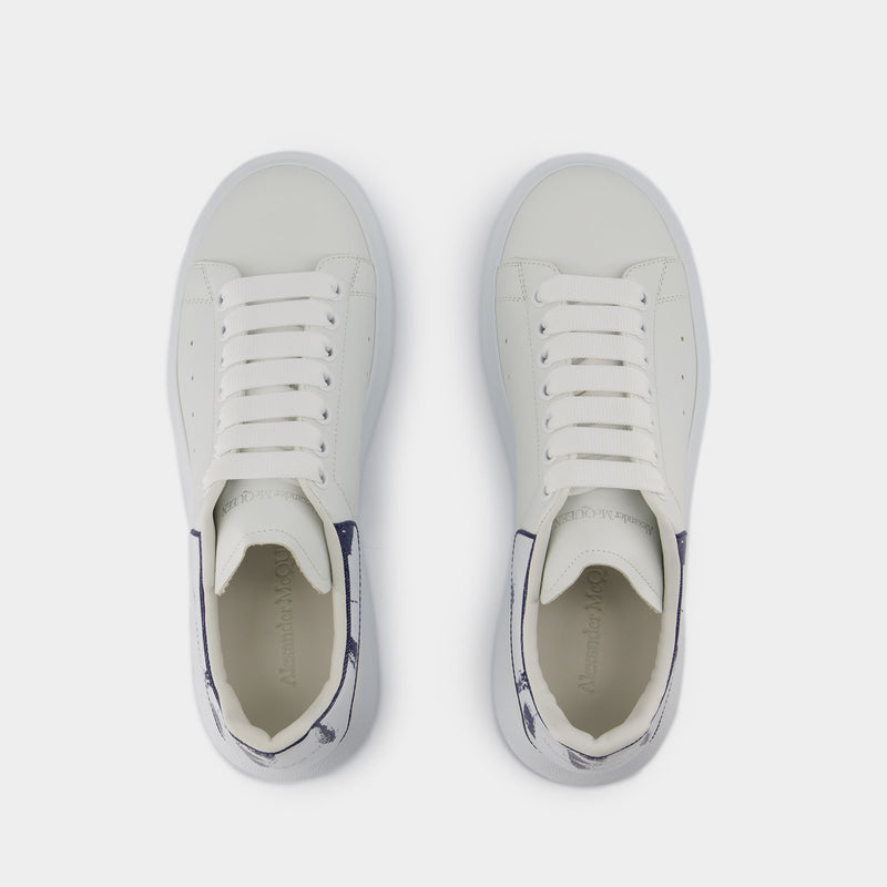 Oversized Sneakers - Alexander McQueen - Leather - White