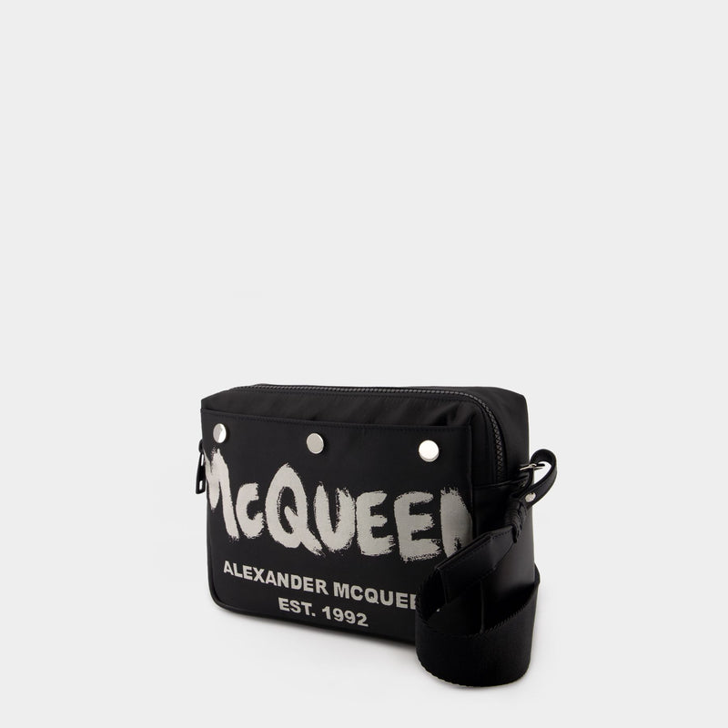 Camera Crossbody - Alexander McQueen - Polyester - Black