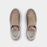 Oversized Sneakers - Alexander McQueen - Leather - Beige