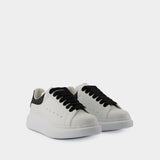 Oversized Sneakers - Alexander McQueen - Leather - White/Black