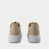 Oversized Sneakers - Alexander McQueen - Leather - Beige