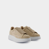 Oversized Sneakers - Alexander McQueen - Leather - Beige