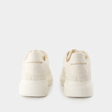 Oversized Sneakers - Alexander McQueen - Leather - White