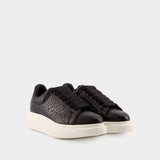 Oversized Sneakers - Alexander McQueen - Leather - Black