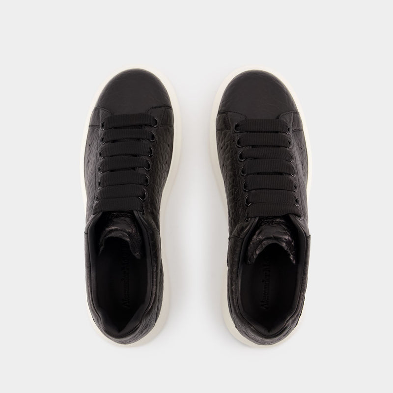 Oversized Sneakers - Alexander McQueen - Leather - Black