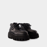 Rubber Scarf Ankle Boots - Alexander McQueen - Synthetic - Black