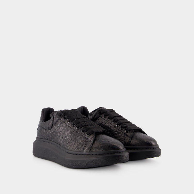 Oversized Sneakers - Alexander McQueen - Leather - Black