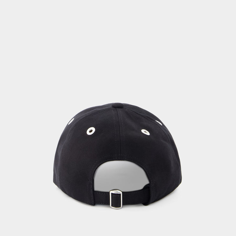 Red Adc Cap - AMI Paris - Cotton - Black