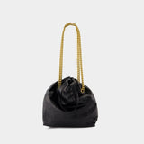 Crush Tote S Shoulder Bag - Balenciaga - Leather - Black