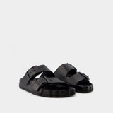 Sunday Sandals - Balenciaga - Leather - Black