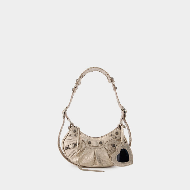 Le Cagole Sho Xs Crossbody - Balenciaga - Leather - Beige