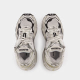 Runner Sneakers - Balenciaga - Synthetic - White/Black